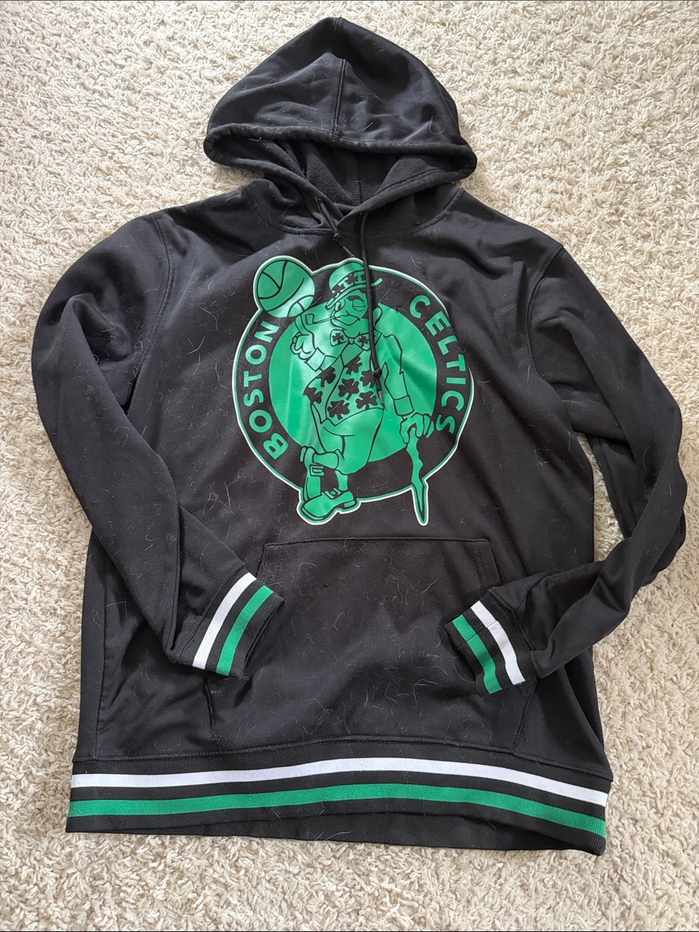 NBA Boston Celtics Black & Green Pullover Hoodie